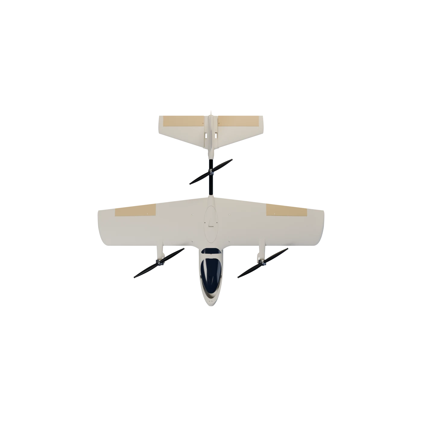 Planta del Hornet VTOL vista desde arriba
